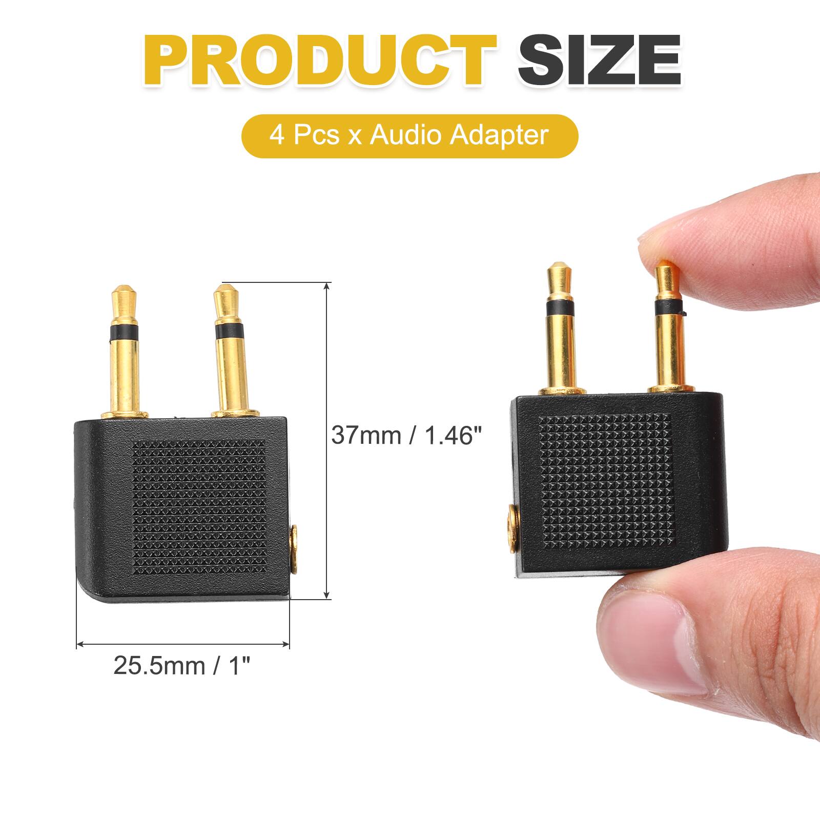 PRODUCT SIZE  
4 Pcs x Audio Adapter  
37mm / 1.46"  
25.5mm / 1"