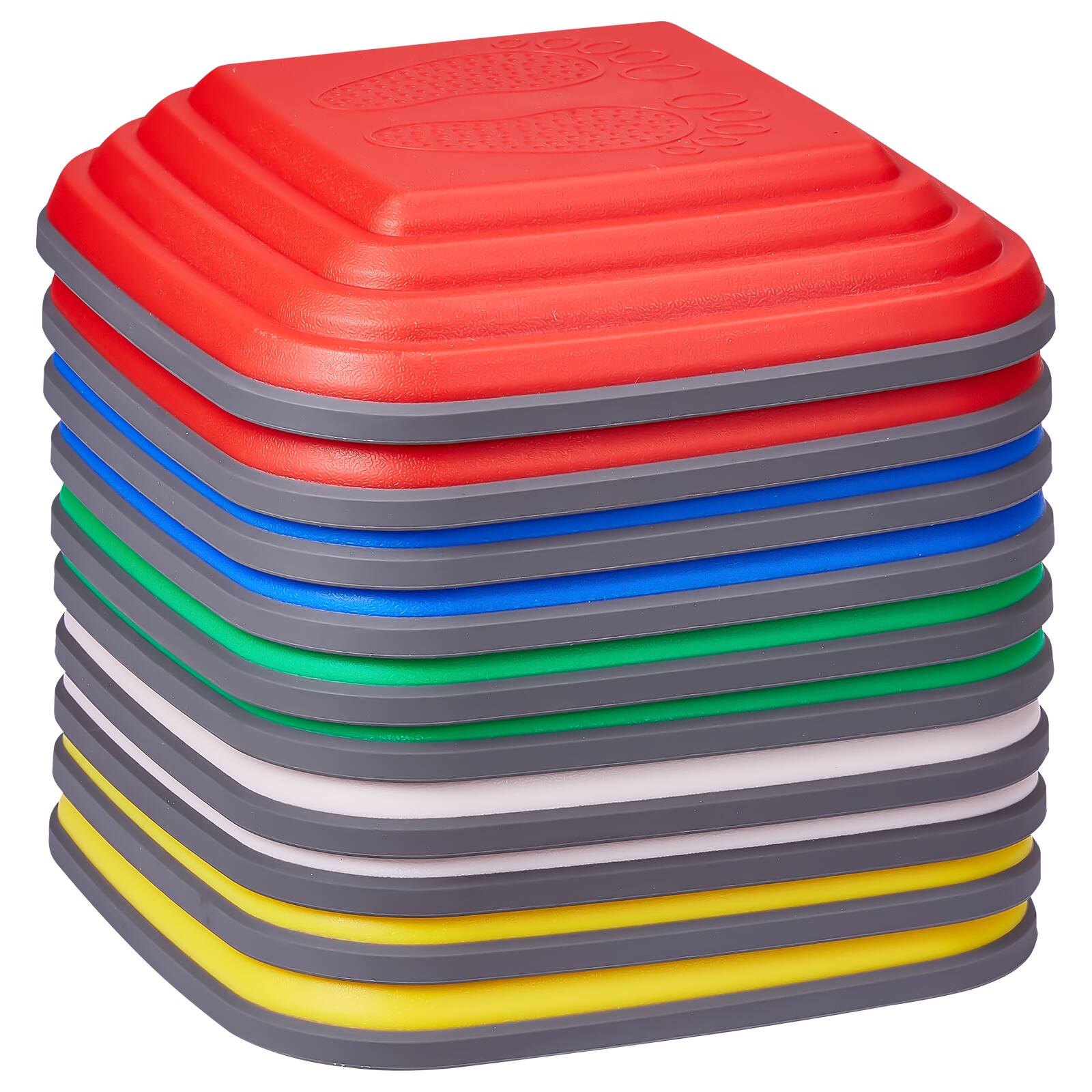 Alt View 5. VEVOR - Balance Stepping Stones for Kids, 10 PCS, Up to 220 lbs, Non-Slip Toddlers Sensory Stepping Stones - Classic Multi-Color.