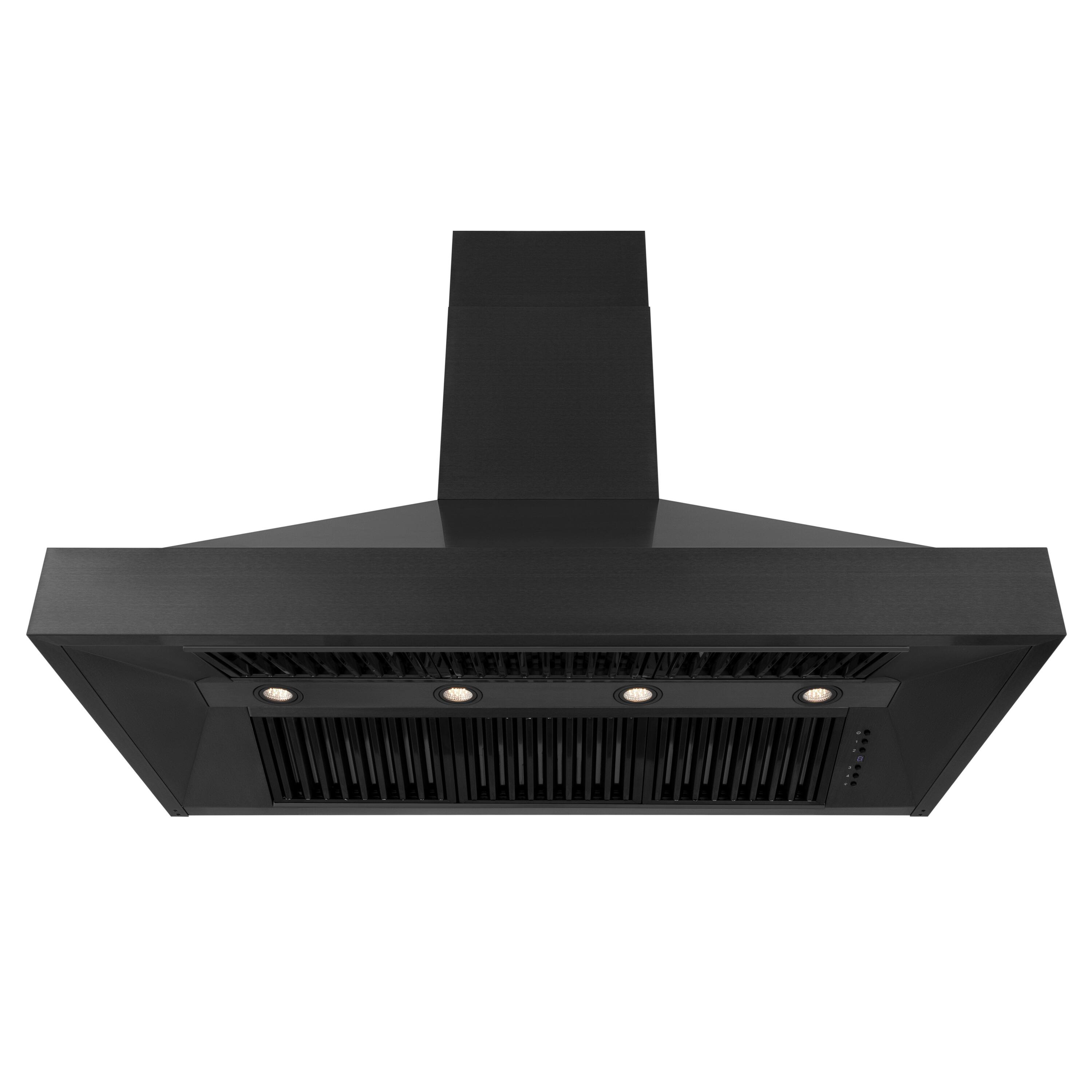 Back. ZLINE - ZLINE 48 in. Ducted Vent Black Stainless Steel Wall Mount Range Hood (BS655N-48) - Black Stainless Steel.