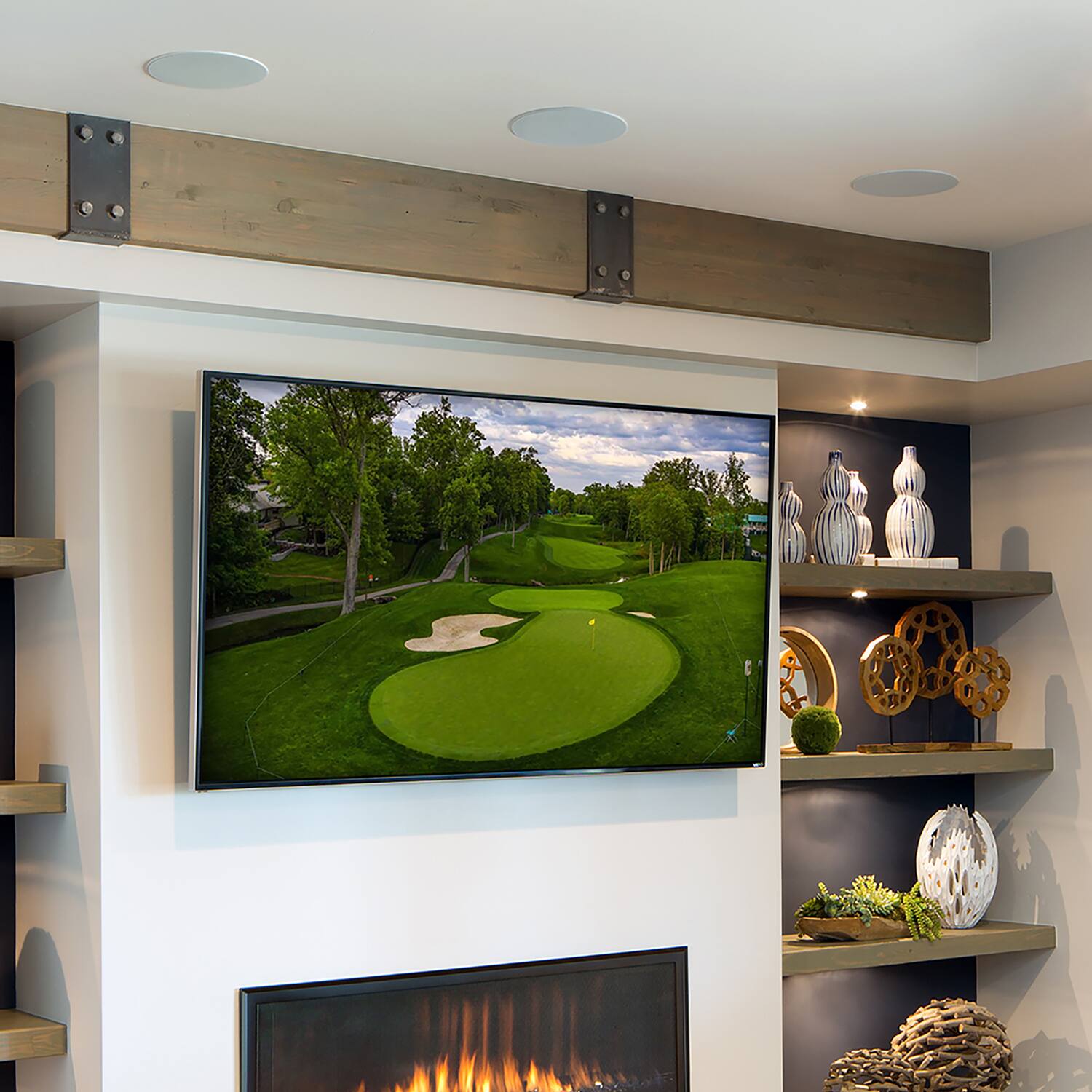 Alt View 3. Proficient Audio - Proficient Audio Pas13651 / C651 Protege C651 100-watt 6-1/2-in. Lcr In-ceiling Speaker - white.