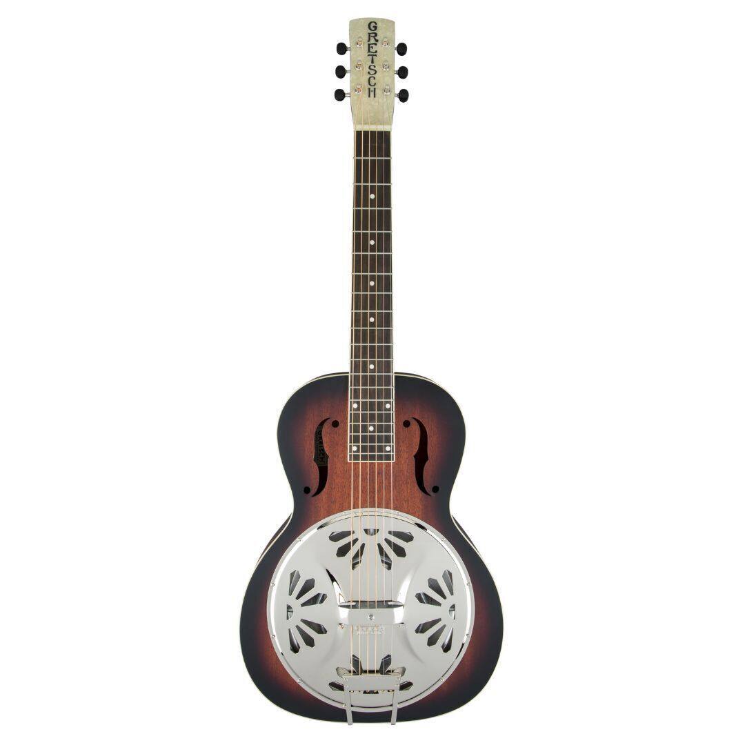 Front. Gretsch - Gretsch G9230 Bobtail Square-Neck Resonator Guitar, 2-Color Sunburst.