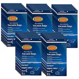EnviroCare - 75 Pack 1/2 Case (25 pkgs) C Allergy Mighty Mite Canister Commercial Vacuum Cleaner Bags – Part 817