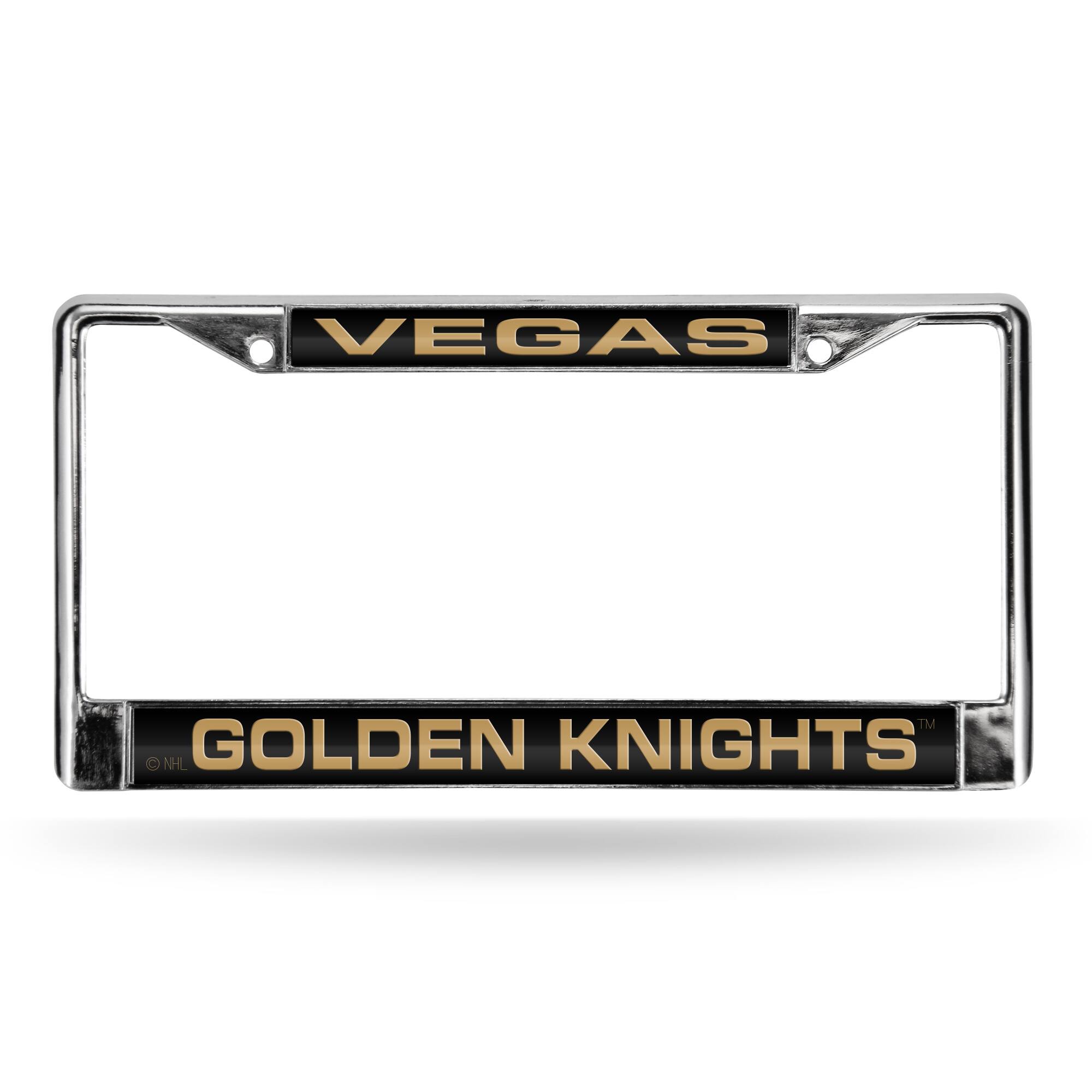 Las Vegas Golden Knights NHL Chrome Metal Laser Cut License Plate Frame