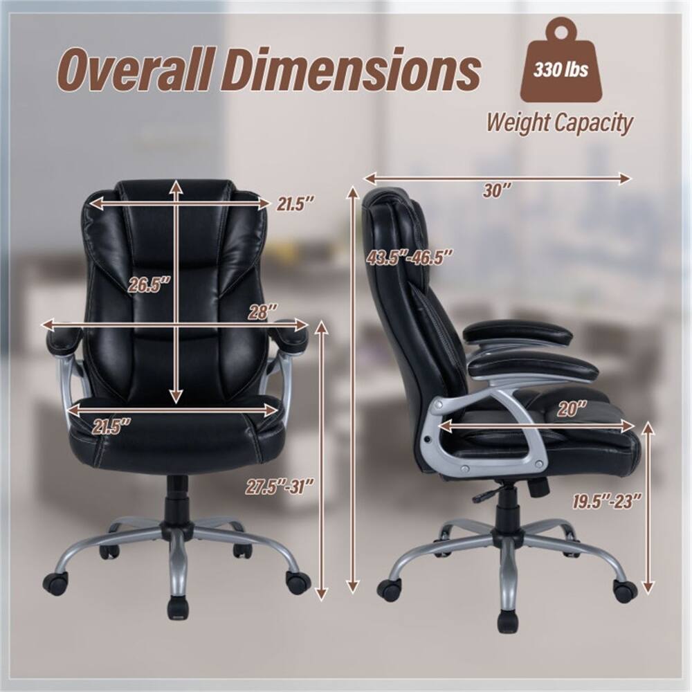 Overall Dimensions  
Weight Capacity: 330 lbs  
21.5" x 30" x 26.5" x 28" x 43.5"-46.5"  
21.5" x 20" x 27.5"-31" x 19.5"-23"