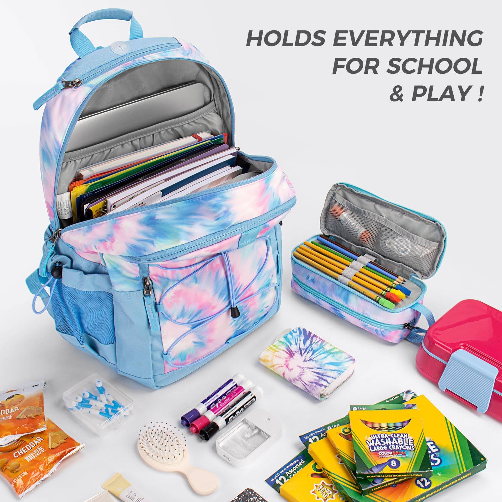 Cozy Serene Backpack For Teen Travel School Middle Large Bookbag 18 ...
