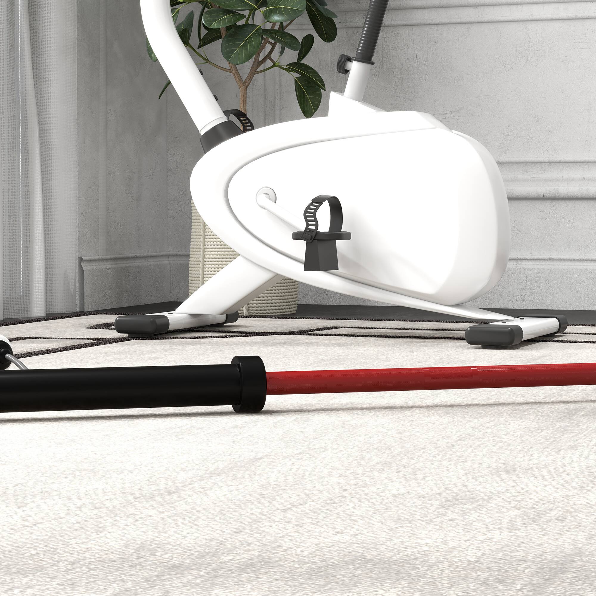 Alt View 5. Soozier - Soozier 7.2ft Barbell Bar, 2 Inch Weight Bar with Rotating Sleeves and Non-Slip Knurling Grip, 1500lbs Weight Capacity - Red.