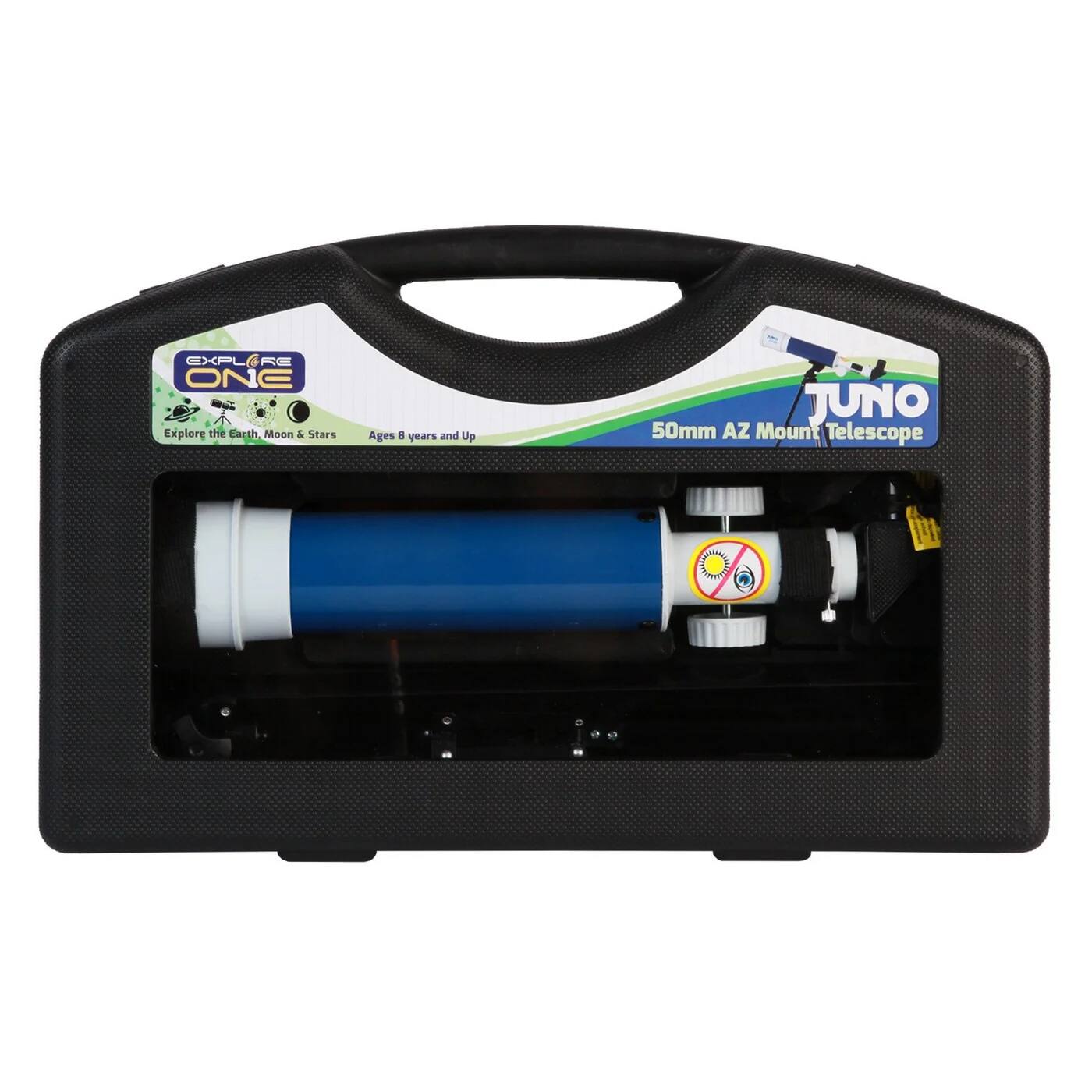 Explore the Earth, Moon & Stars  
Ages 8 years and Up  

JUNO  
50mm AZ Mount Telescope