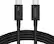 Front. Belkin - 3.3ft USB-C Thunderbolt 5 Cable w/ 240W Power Delivery, Bandwidth Boost Up to 120Gbps, and 4K UHD Display Resolution - Black.