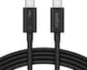 Belkin - 3.3ft USB-C Thunderbolt 5 Cable w/ 240W Power Delivery, Bandwidth Boost Up to 120Gbps, and 4K UHD Display Resolution - Black