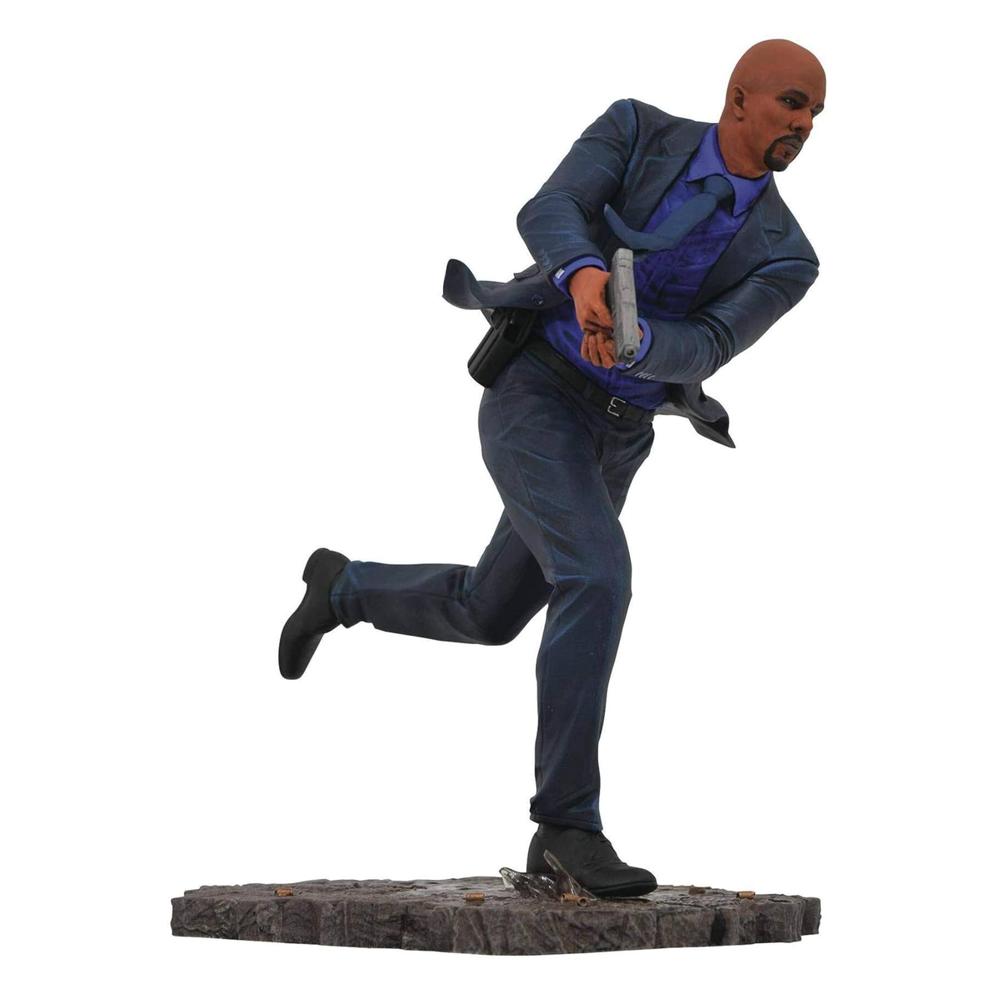 Alt View 1. Diamond Select Toys - John Wick Gallery Cassian 9 Inch PVC Statue - Black.