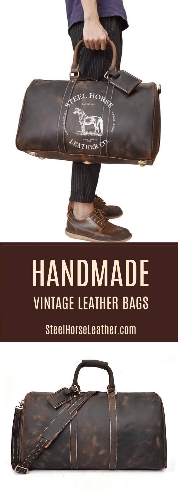STEEL HORSE - .. SS VINTAGE LEATHER BAGS - LEATHER LEA CO. HANDMADE VINTAGE LEATHER BAGS SteelHorseLeather.com