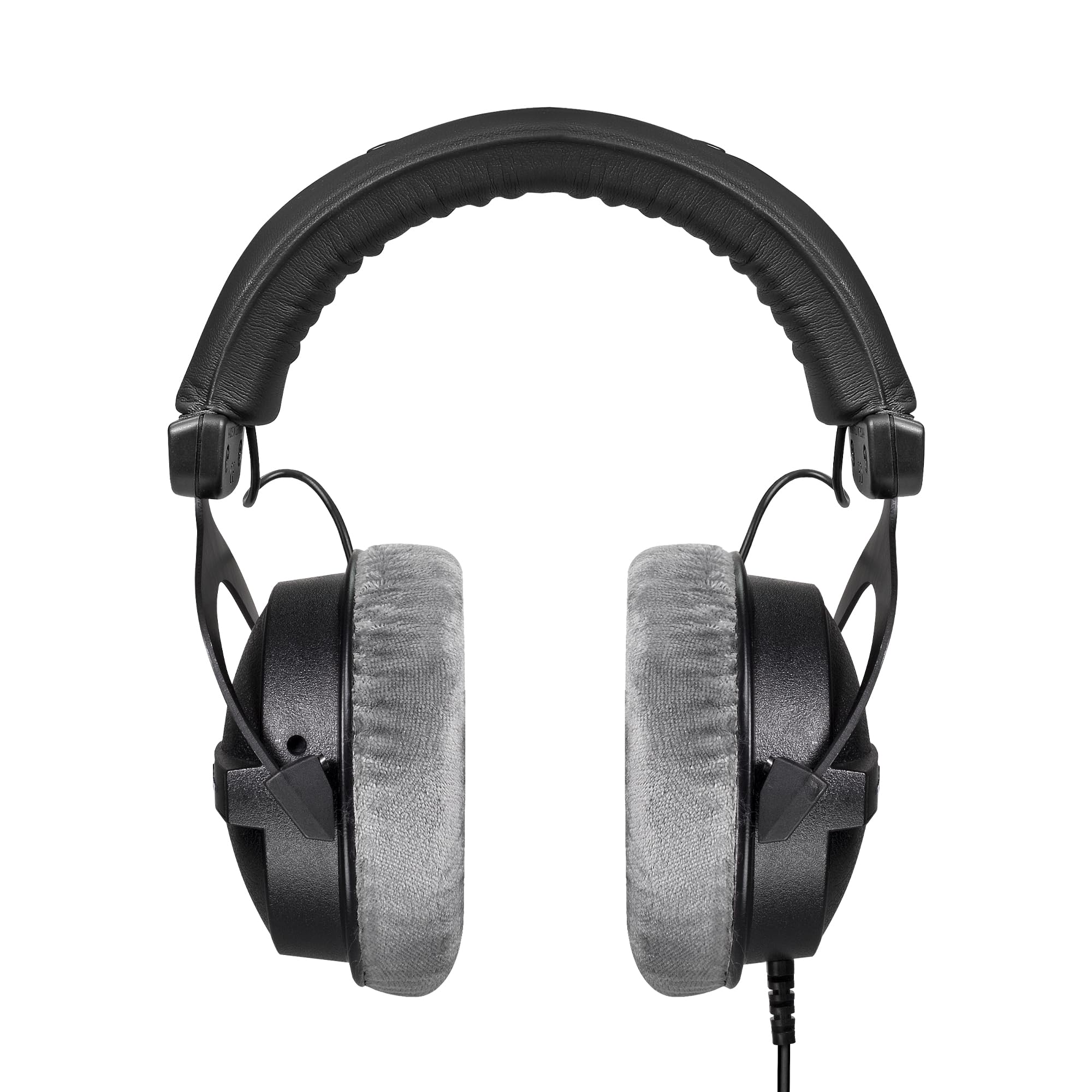 Back. Beyerdynamic - beyerdynamic DT 770 PRO, Wired Headphones, 3m Coiled Cable, Black with Gray Ear Pads.
