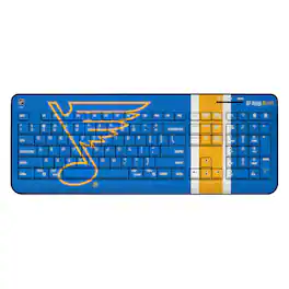 Keyscaper - St. Louis Blues Stripe Wireless Keyboard - Multicolor