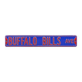 Authentic Street Signs - Royal Buffalo Bills Country 6" x 36" Steel Street Sign - Blue