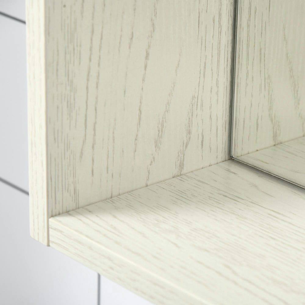 Left. Kadyn - 31.5" x 25.5" Bathroom Medicine Cabinet with Mirror, Storage Shelf, Over Toilet Bathroom Cabinet Wall Mounted, White - White.