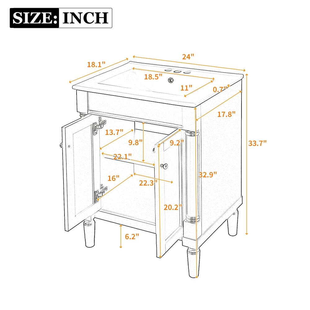 SIZE: INCH  
18.1"  
18.5"  
24" 11"  
0.7"  
17.8"  
13.7" 9.8"  
9.2"  
33.7"  
22.1"  
16"  
22.3  
32.9"  
20.2  
6.2"