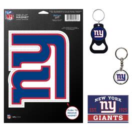 WinCraft - New York Giants 4-Pack Key Rings and Magnets Set - Multicolor