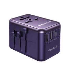 Momax - 1-World Universal 5-Port Travel GaN Charger 70W - Purple