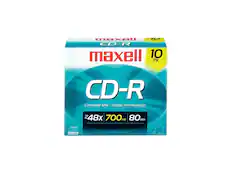 maxell 10 CD-R maxell 10 CD-R Computer Use / Usage Informatique Up to 48x 700 MB 80 min COMPACT disc Recordable