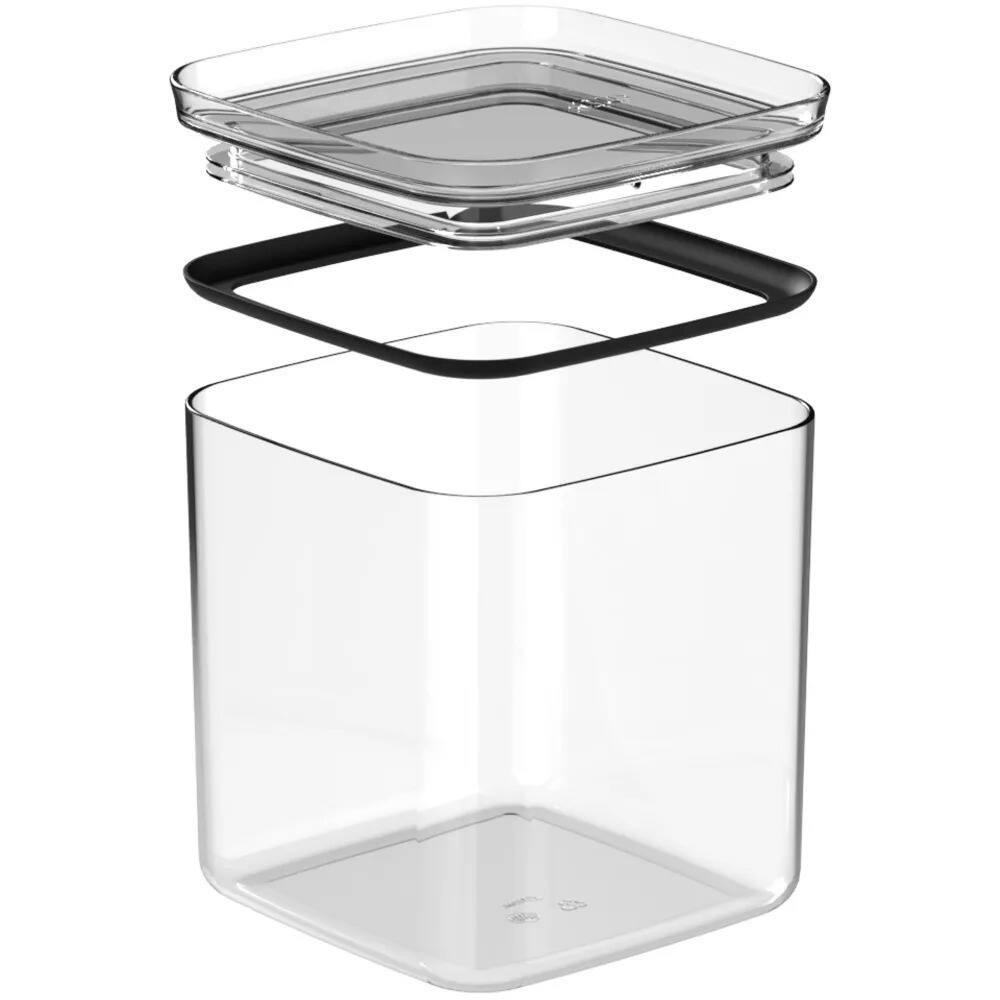 Alt View 6. OU - OU Airtight Food Storage Container 9.7 Cup, BPA Free, Plastic Storage Container with Leak Proof Lid - Clear.