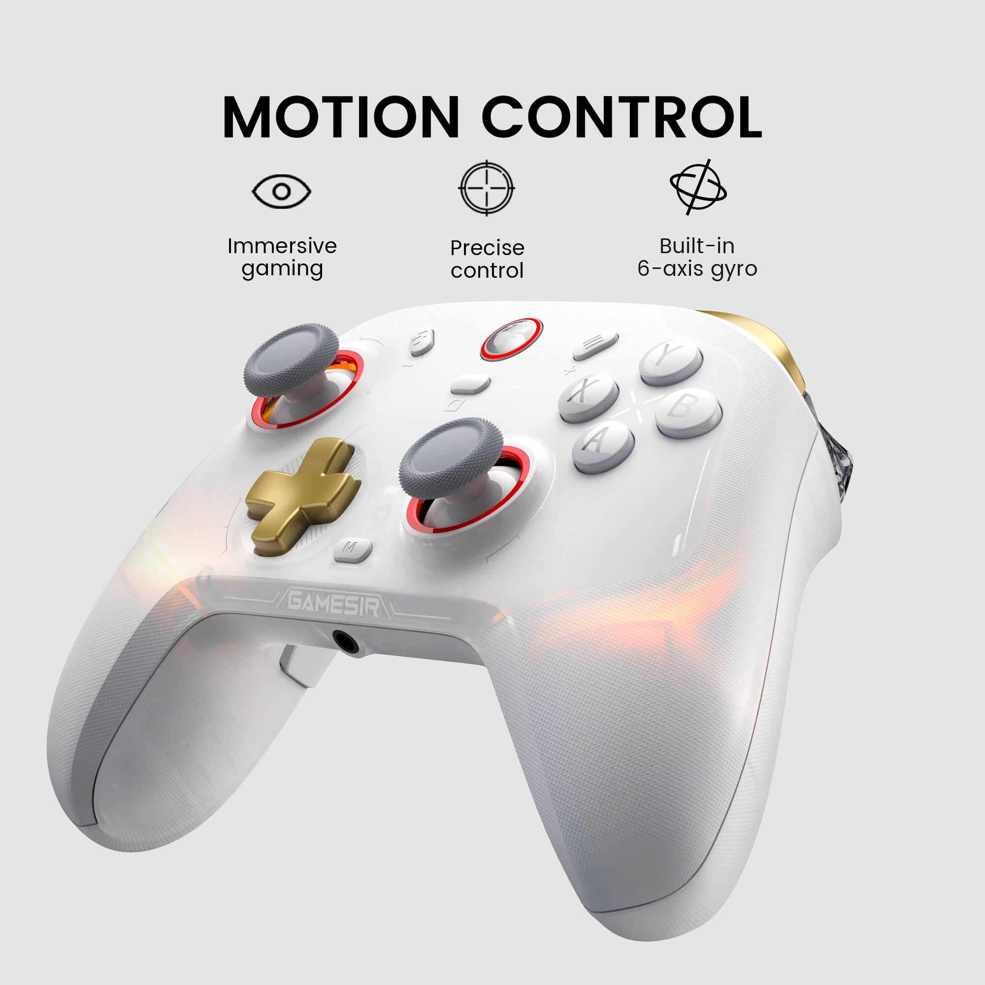 Motion Control Immersive gaming Precise control Built-in 6-axis gyro