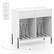 Front. Costway - Costway Large Record Player Stand with Charging Station Storage Compartments & 2 Drawers - White.