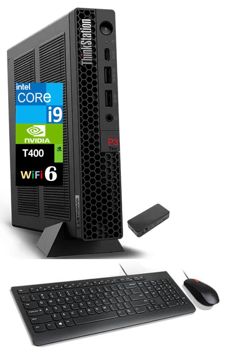 Intel Core i9  
NVIDIA T400  
WiFi 6  
ThinkStation P3
