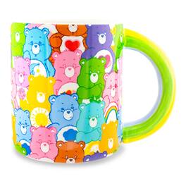 Silver Buffalo - Care Bears Allover Print Ceramic Mug With Handle | Holds 20 Ounces - Rainbow