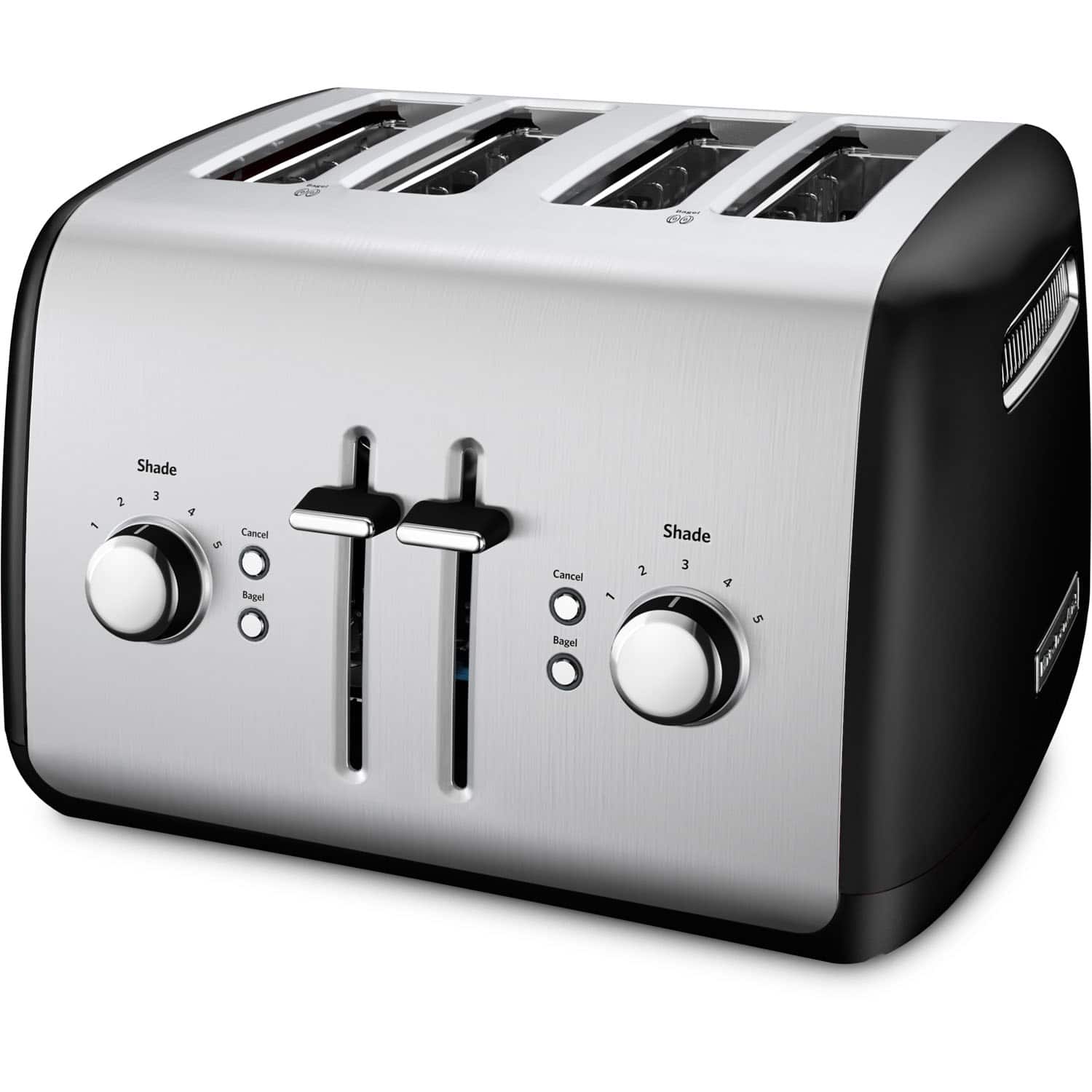 KitchenAid - 4-Slice Toaster with Illuminated Buttons - Onyx Black - Front_Zoom