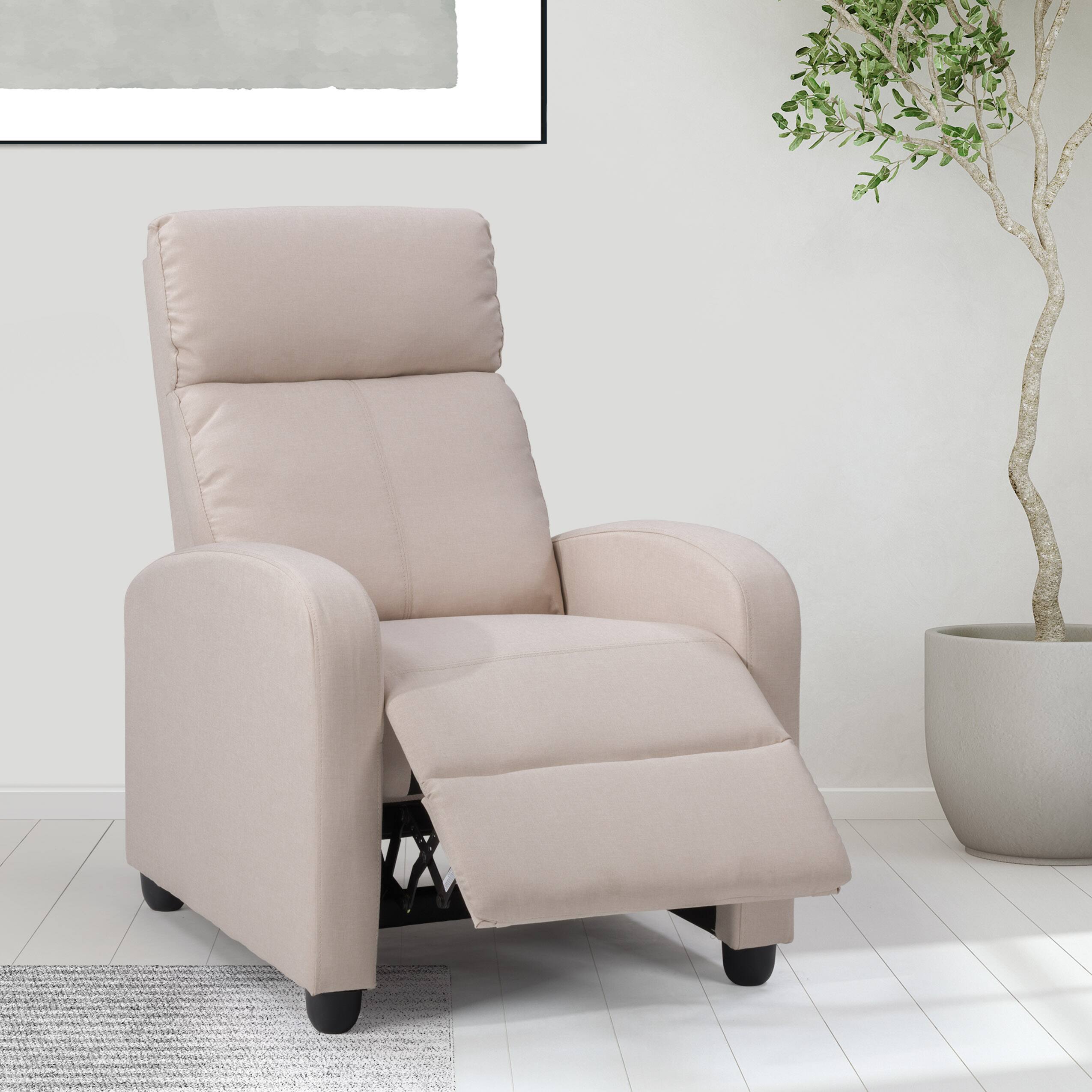 Alt View 11. CorLiving - Oren Fabric Recliner - Beige.