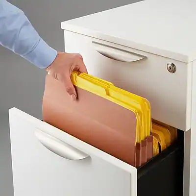 Alt View 4. Staples - Reinforced File Pocket, 5.25" Expansion, Letter Size, Brown, 10/Box - Brown.