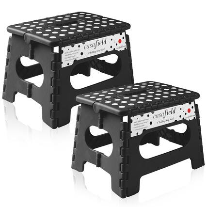casafield Folding Step Stool - 9" Folding Step Stool