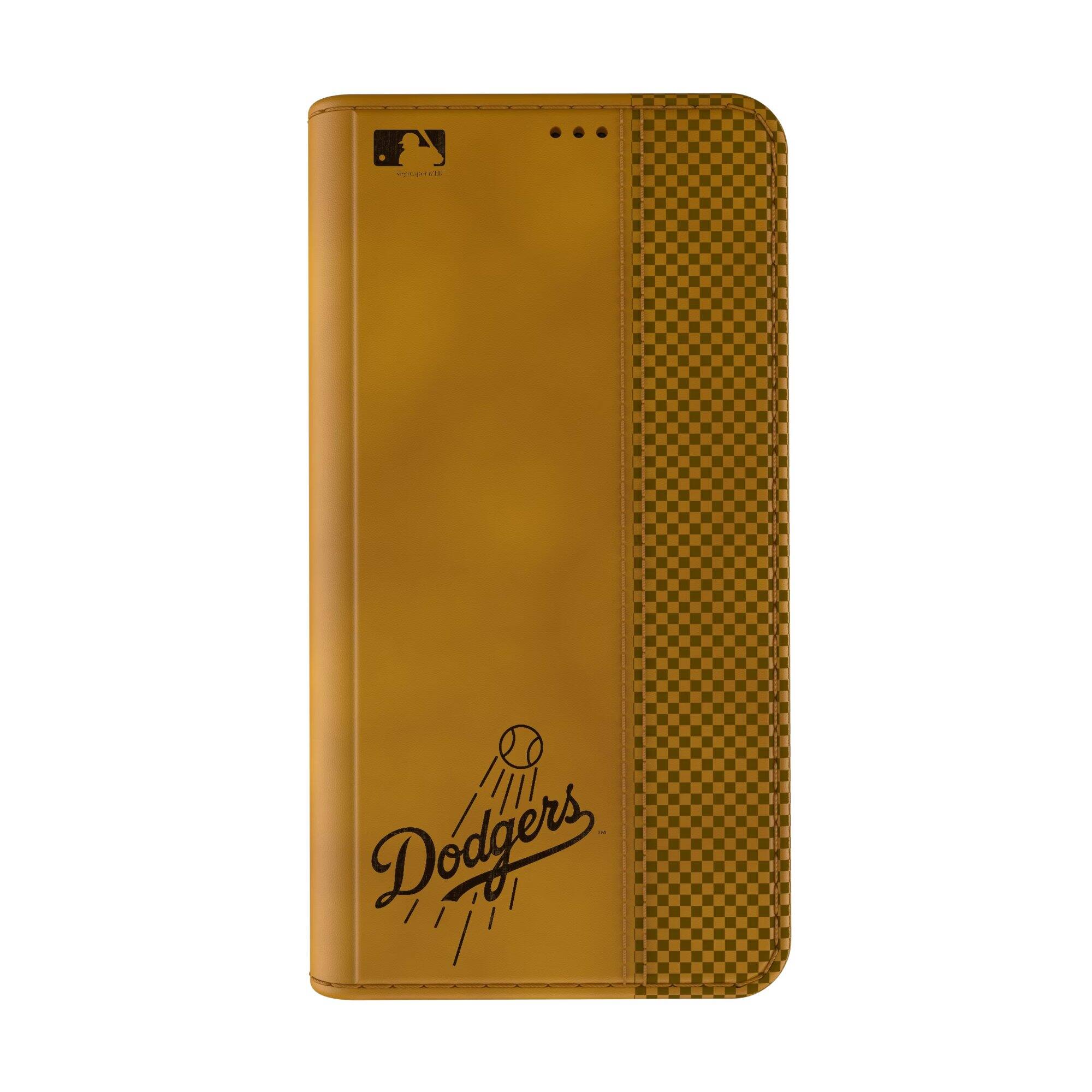 Alt View 1. Keyscaper - Los Angeles Dodgers iPhone Folio Case - 12/12 Pro - Multicolor.