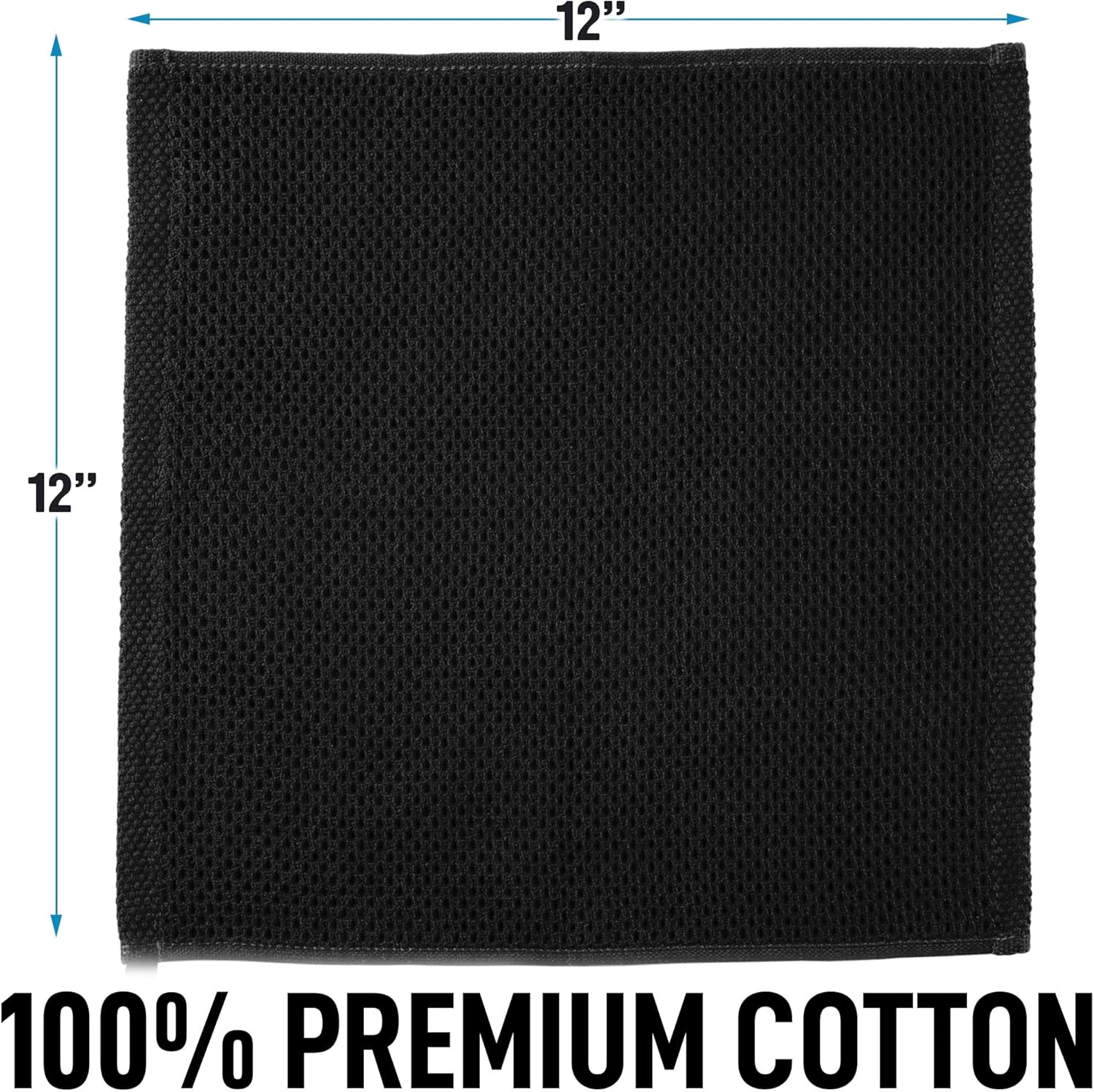 12" x 12"  
100% Premium Cotton