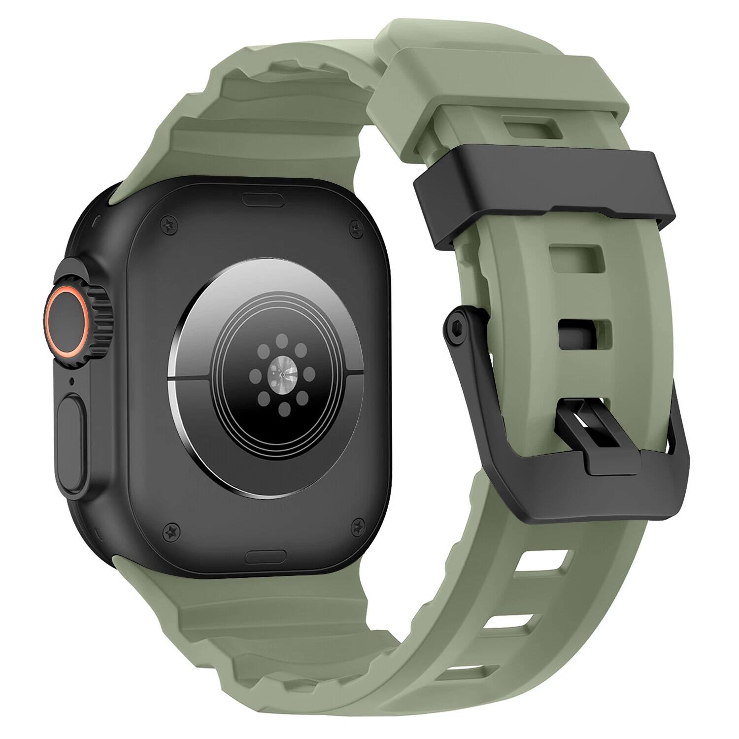Grass green-Black Buckle