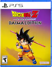 A PS5. DRAGON BALL Z KAKAROT DAIMA EDITION TEEN T ESRB BANDAI NAMCO.