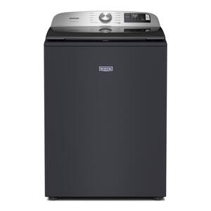 Maytag - 5.3 Cu. Ft. Smart Top Load Impeller Washer with Extra Power - Midnight Steel