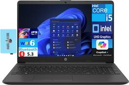 HP - 250 G9 Laptop 15.6 FHD (Intel i5-1235U, 16GB DDR4, 512GB PCIe SSD, Intel UHD, Win 11 Pro) w/USB Hub - Dark Ash Silver