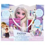 The image features a Frozen-themed activity tote with a storage compartment and a magnetic scene. The tote is filled with various items, including a book, a storage pad, and a Frozen-themed activity pad. The tote also contains a Frozen-themed storage bag and a Frozen-themed activity pad. The tote is designed for children and comes with a warning that small parts may pose a choking hazard. The tote is advertised as a fun and engaging activity for children, with a variety of items to keep them entertained and occupied.