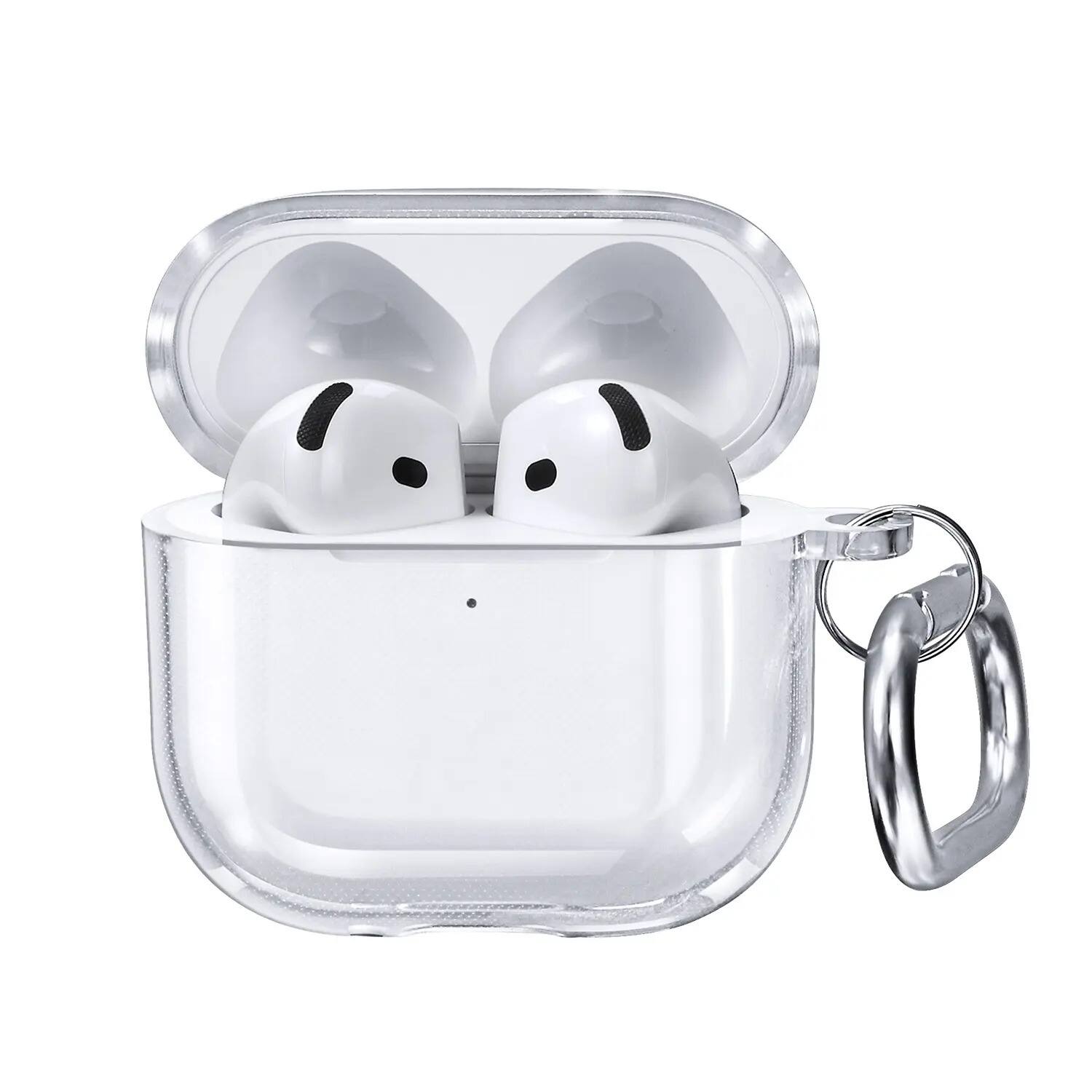 Angle. Vena - Case for Apple AirPods 4 Case TPU Cover For AirPods Gen 4 Case 4th Generation, Supports Wireless Charging, Clear - Clear.