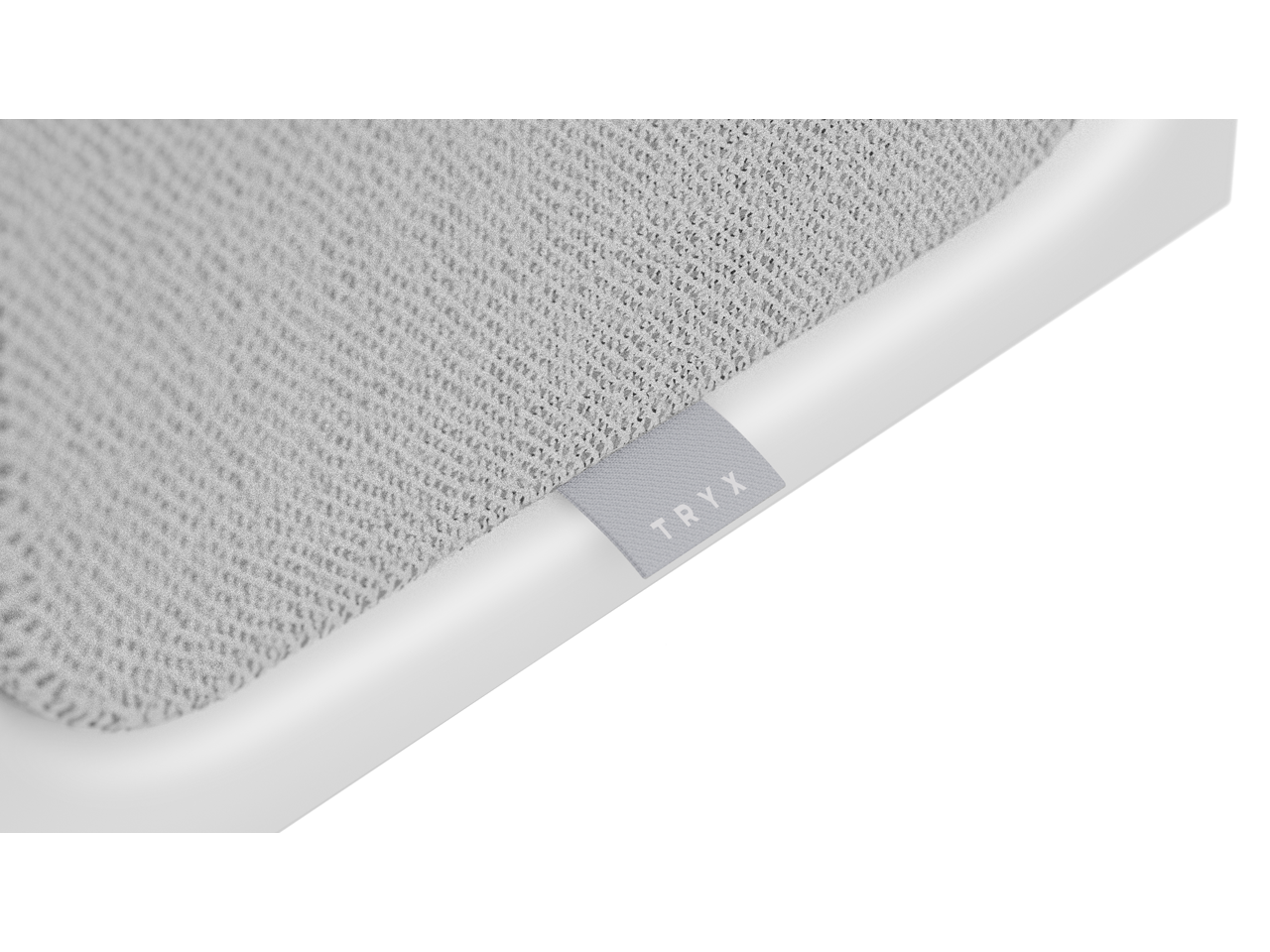 Alt View 6. TRYX - FLOVA Case Mid-Tower, CrossFlow Fan, Tool-Free Build, 58L Spacious Design, Supports RTX 5090 GPU & 360mm Liquid Cooling - White.