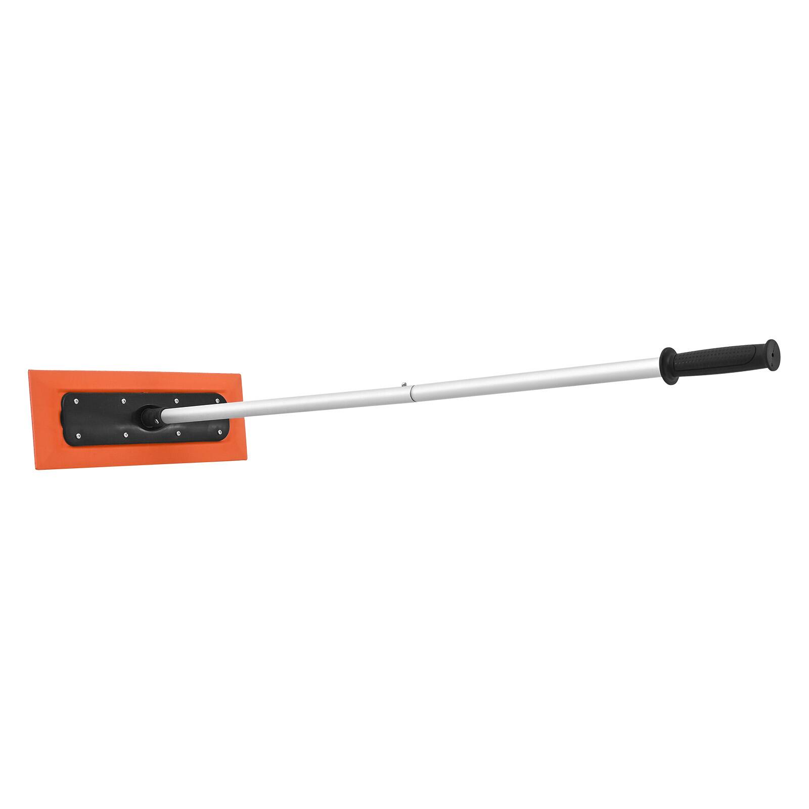 Alt View 5. VEVOR - Snow Roof Rake, 4ft Long Reach Car Roof Snow Scraper, 17.7 in Foam Blade for No Scratches, Non-Slip Handle - Sliver.