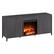 Angle. Camden&Wells - Jasper Log Fireplace TV Stand for Most TVs up to 65" - Charcoal Gray.