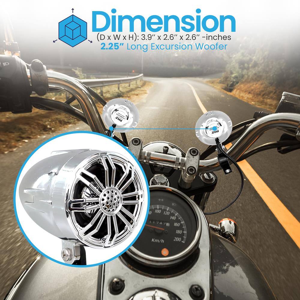 Dimension (DxWxH): 3.9" x 2.6" x 2.6" - inches  
2.25" Long Excursion Woofer