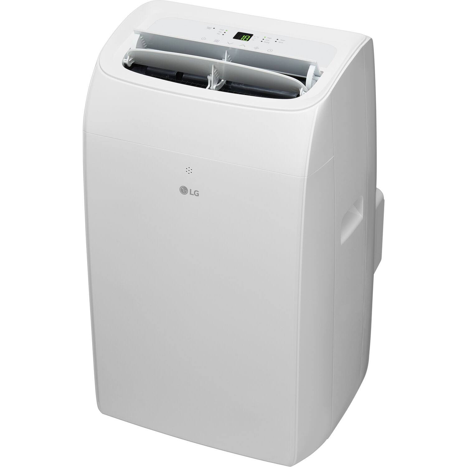 Alt View 3. LG - 350 Sq. Ft. Smart Portable Air Conditioner 8,350 BTU - White.