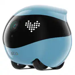 Enabot - EBO Air 2 Whole-Home Mobile Robot, 2K Ultra HD Camera, Remote Monitoring and Control - Jay Blue