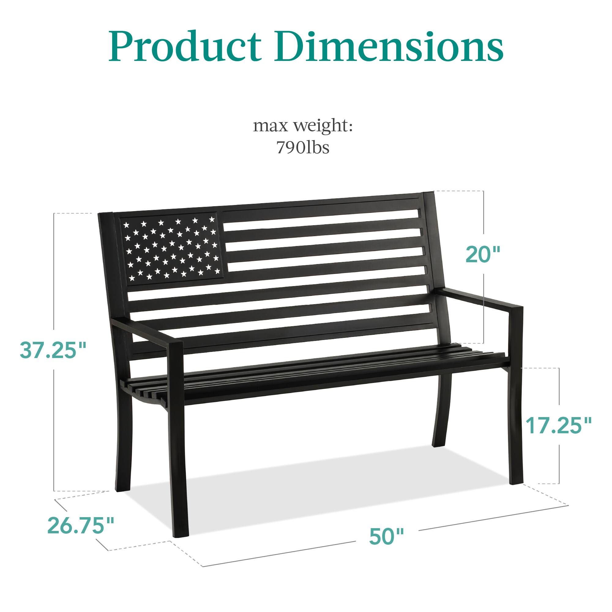 Product Dimensions

max weight: 790lbs

- Width: 50"
- Depth: 26.75"
- Height: 37.25"
- Seat Height: 20"
- Armrest Height: 17.25"