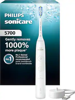 Philips Sonicare - 5700 Series Rechargeable Electric Toothbrush - White