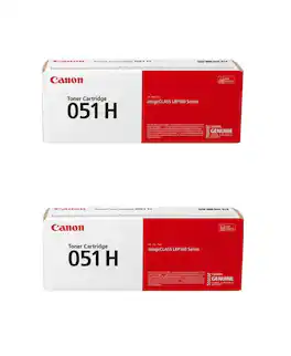 Canon - 051H 051Toner Cartridges - 2 Pack Black Laser - High Yield for imageCLASS LBP162DW, MF264DW, MF267DW, MF269DW