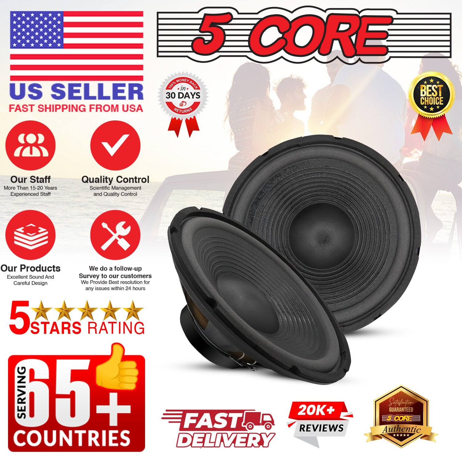 5 CORE, US SELLER, 30 DAYS, BEST CHOICE, FAST SHIPPING FROM USA, RETURNS, Our Staff, More Than 15-20 Years Experienced Staff, Quality Control, Scientific Management and Quality Control, Our Products, We do a follow-up, Excellent Sound And, Survey to our customers, Careful Design, We Provide Best resolution for any issues within 24 hours, 5 STARS RATING, SERVING 65+ COUNTRIES, 20K+ REVIEWS, FAST DELIVERY, Satuant GUARANTEED, 5 CORE, Authentic